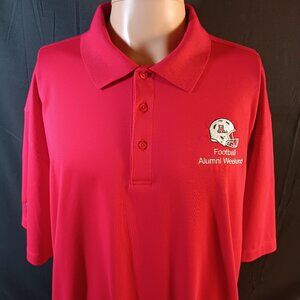 PORT AUTHORITY UNIVERSITY OF ARIZONA FOOTBALL ALUMNI POLO SHIRT -3XL - RED